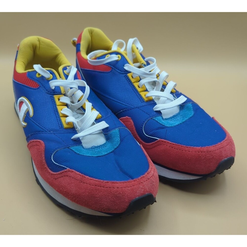 Champion Relay 21 Lifestyle Men's Tennis Shoes Sz 12 Color Block Blue Red Yellow